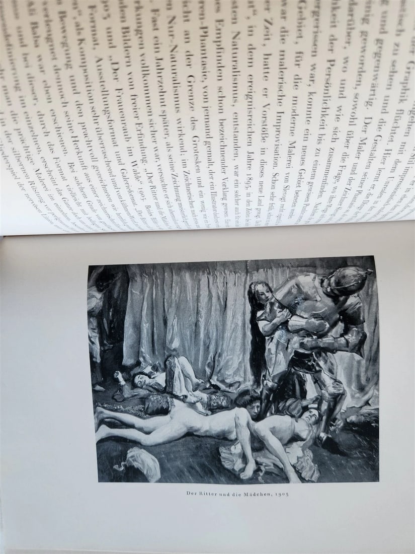 1923 MAX SLEVOGT by EMIL WALDMANN antique ILLUSTRATED ART ALBUM - 8