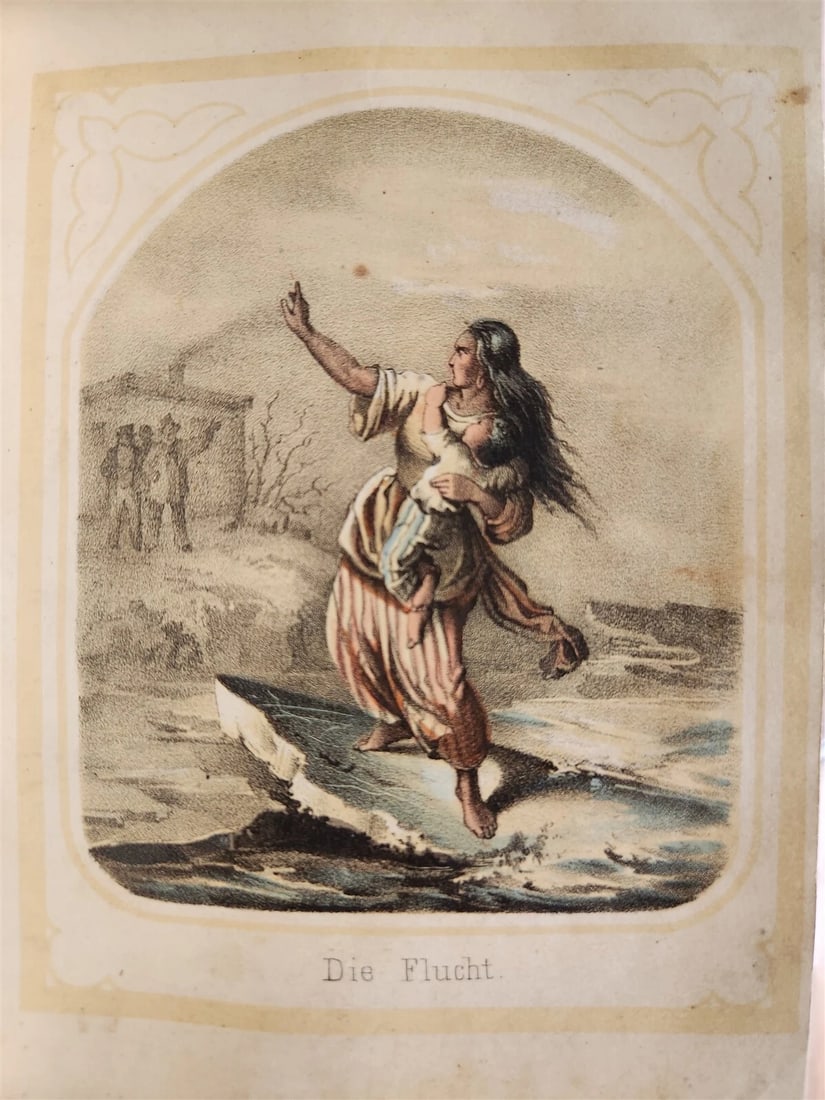 1854 ILLUSTRATED GERMAN CHILDREN BOOK antique NATURE & LIFE - 8