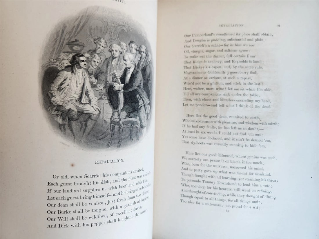 1859 ILLUSTRATED A GALLERY OF FAMOUS ENGLISH AND AMERICAN POETS antique - 10
