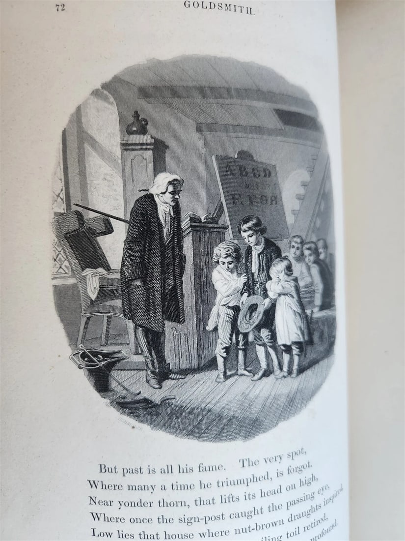 1859 ILLUSTRATED A GALLERY OF FAMOUS ENGLISH AND AMERICAN POETS antique - 11