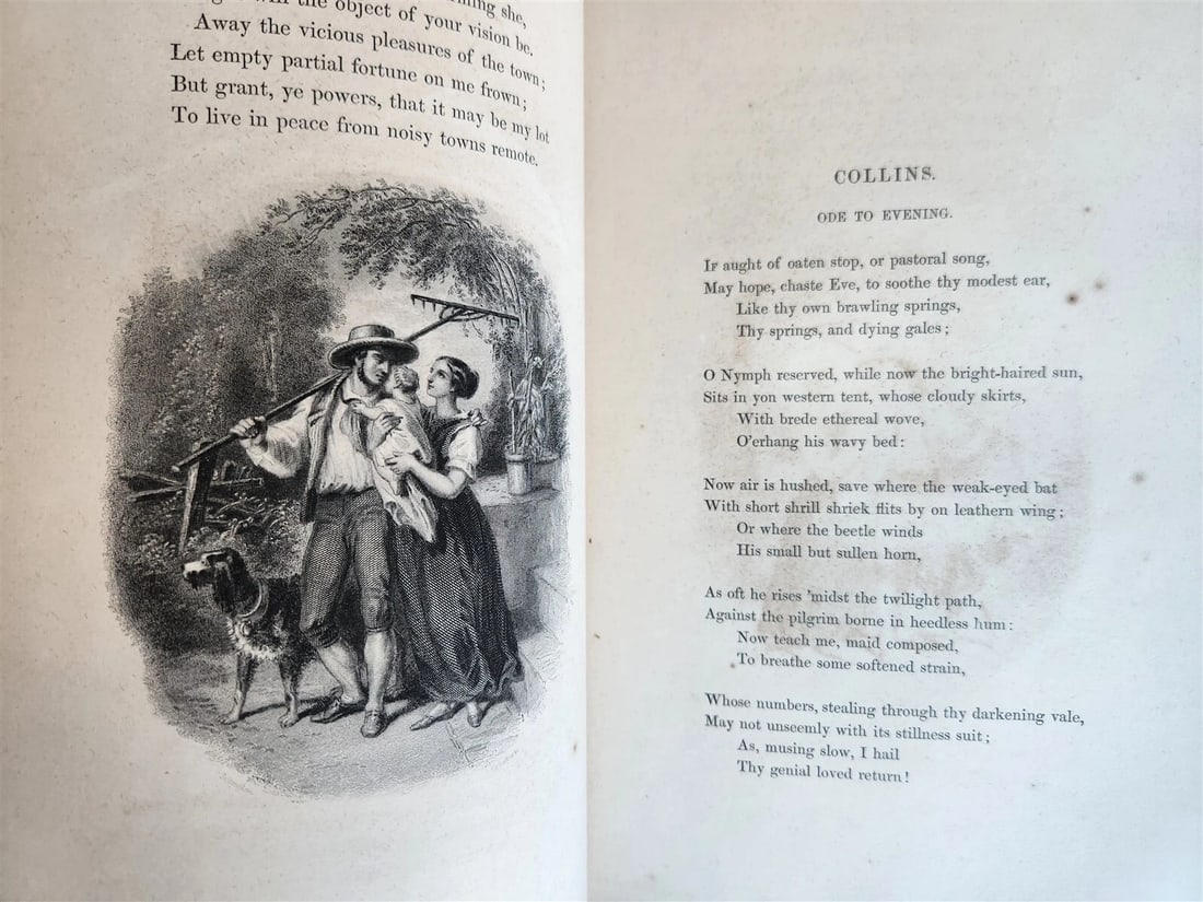 1859 ILLUSTRATED A GALLERY OF FAMOUS ENGLISH AND AMERICAN POETS antique - 17