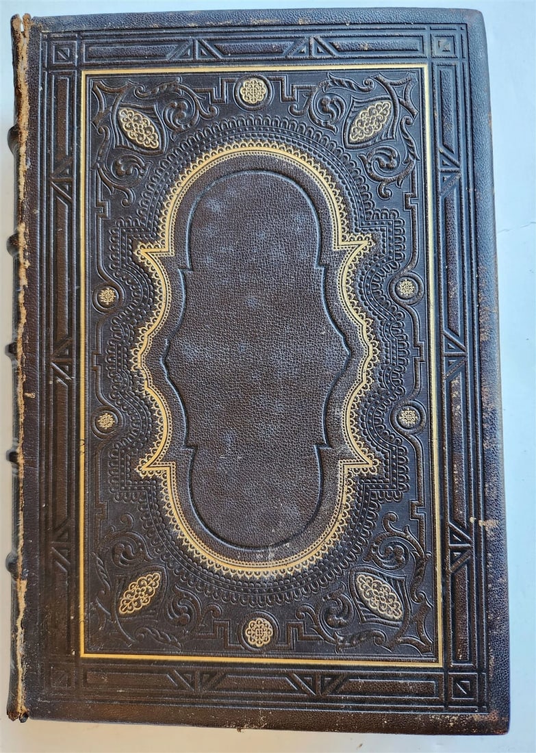 1859 ILLUSTRATED A GALLERY OF FAMOUS ENGLISH AND AMERICAN POETS antique - 2