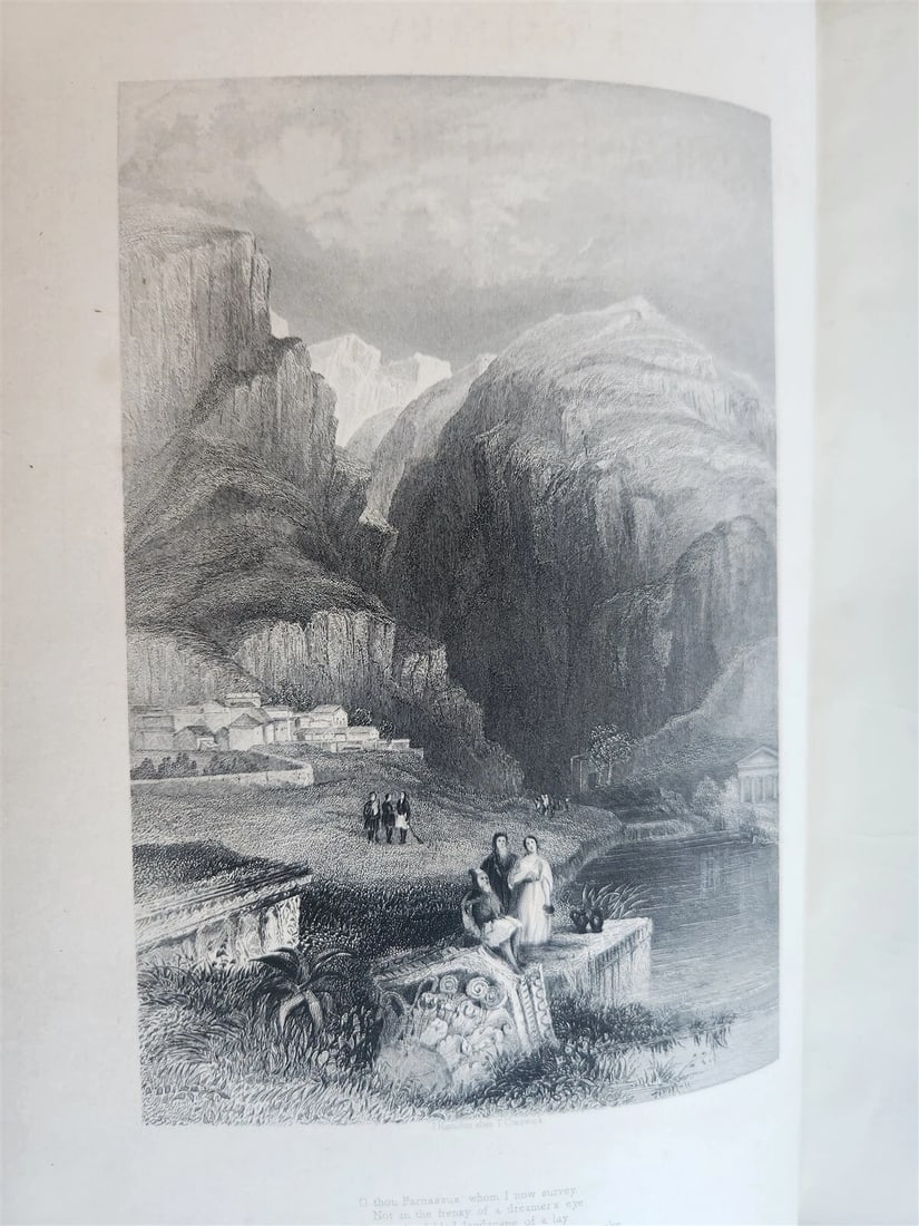 1859 ILLUSTRATED A GALLERY OF FAMOUS ENGLISH AND AMERICAN POETS antique - 5