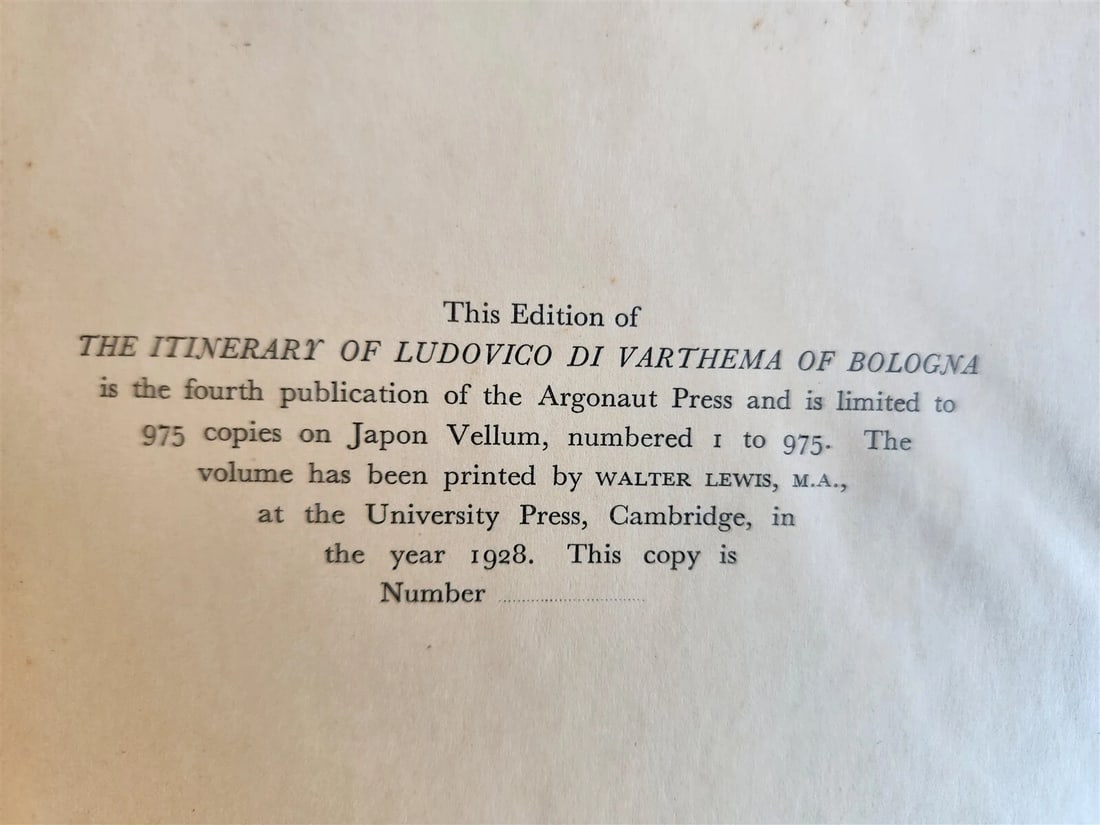 1928 ITINERARY of LUDOVICO di VARTHEMA of BOLOGNA ILLUSTRATED TRAVEL in ASIA - 4