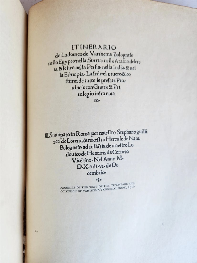 1928 ITINERARY of LUDOVICO di VARTHEMA of BOLOGNA ILLUSTRATED TRAVEL in ASIA - 5