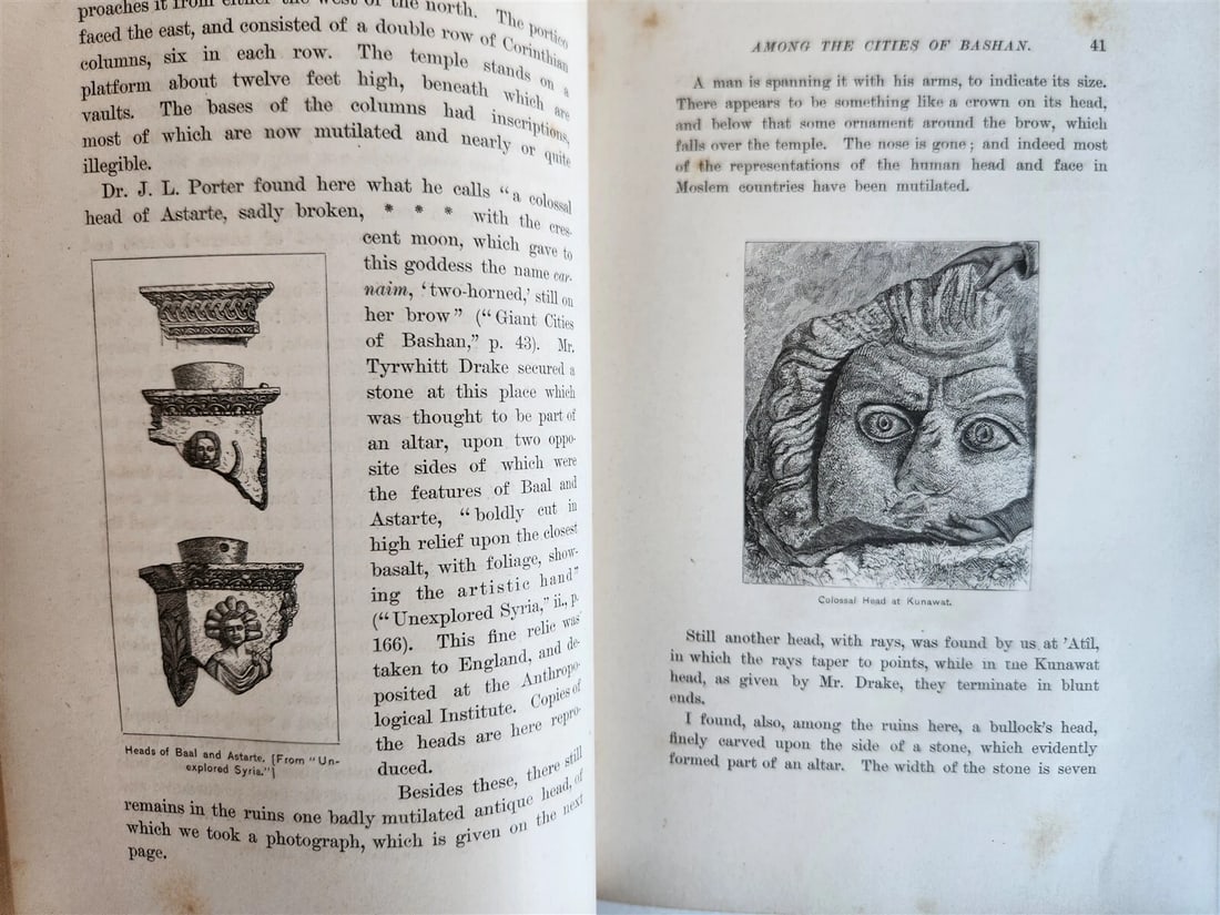 1883 EAST OF THE JORDAN by SELAH MERRILL ILLUSTRATED antique - 4