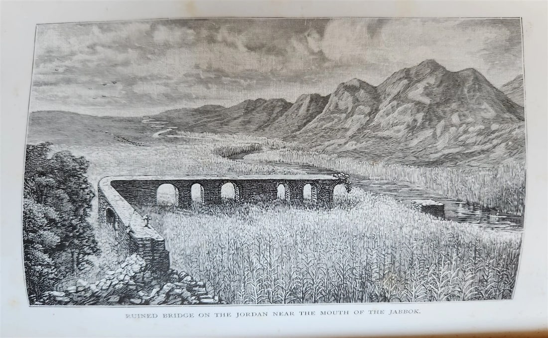 1883 EAST OF THE JORDAN by SELAH MERRILL ILLUSTRATED antique - 8