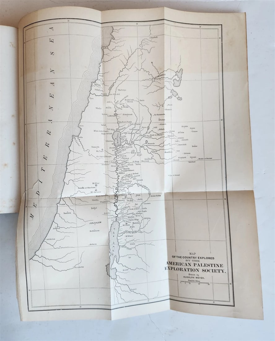 1883 EAST OF THE JORDAN by SELAH MERRILL ILLUSTRATED antique - 9