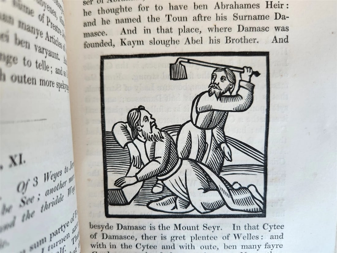 1839 Voiage and Travaile of Sir John Maundevile ILLUSTRATED antique - 12