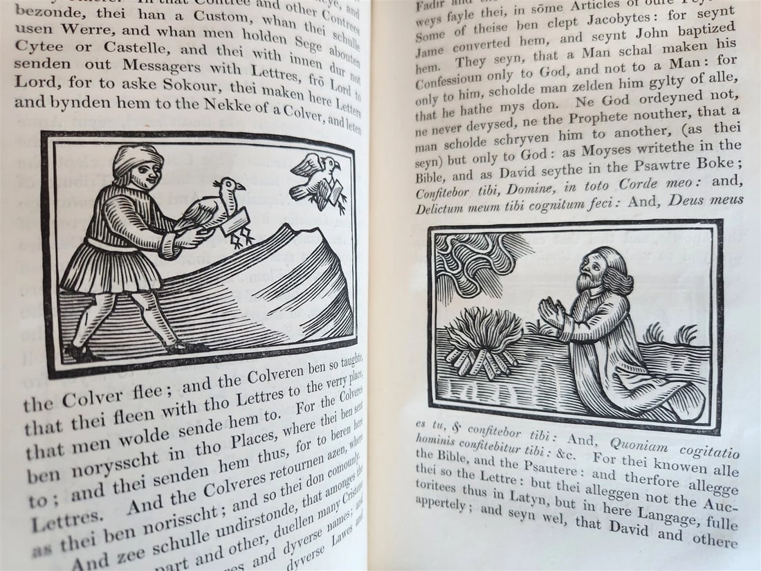 1839 Voiage and Travaile of Sir John Maundevile ILLUSTRATED antique - 13