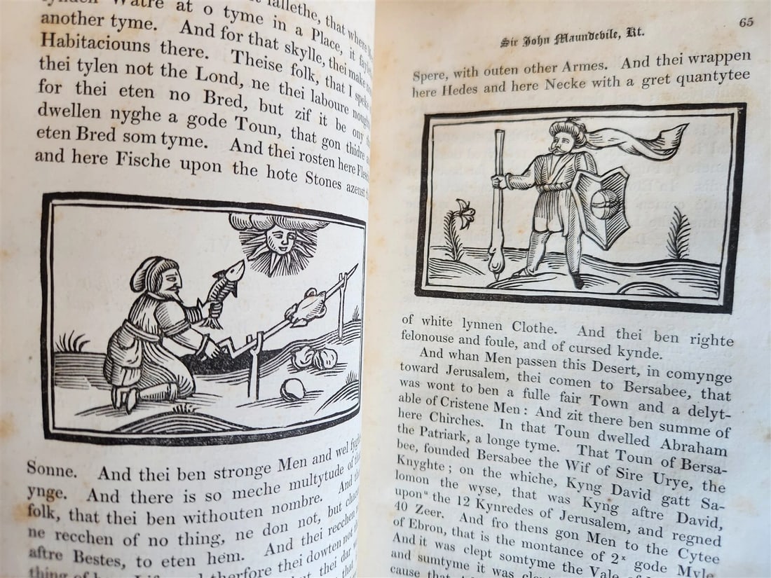1839 Voiage and Travaile of Sir John Maundevile ILLUSTRATED antique - 16