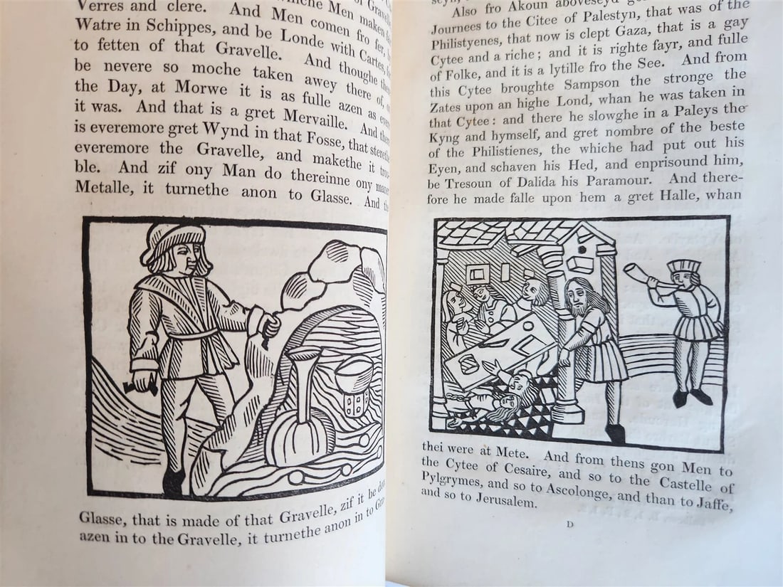 1839 Voiage and Travaile of Sir John Maundevile ILLUSTRATED antique - 17
