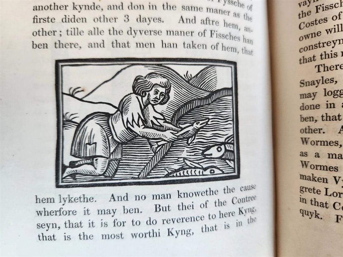 1839 Voiage and Travaile of Sir John Maundevile ILLUSTRATED antique - 4