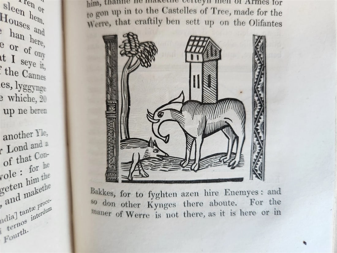 1839 Voiage and Travaile of Sir John Maundevile ILLUSTRATED antique - 5