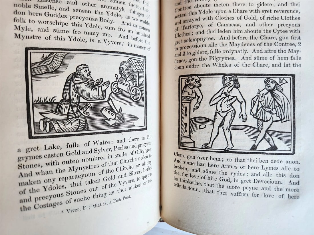 1839 Voiage and Travaile of Sir John Maundevile ILLUSTRATED antique - 7