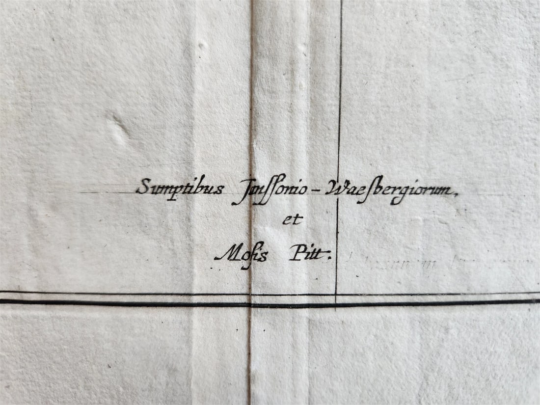 1680 MAP of NORTH RUSSIA antique DWINA FLUVII Nova Description 23 by 27" RARE - 5