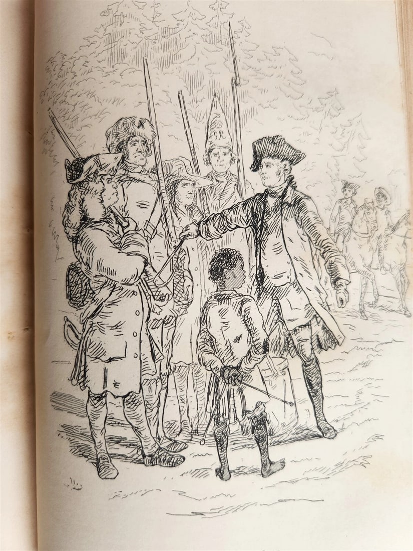 1858 THE VIRGINIANS by THACKERAY 2 VOLUMES antique Americana ILLUSTRATED - 11