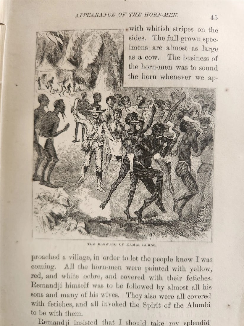 1871 MY APINGI KINGDOM LIFE in GREAT SAHARA PAUL DU CHAILLU antique ILLUSTRATED - 15