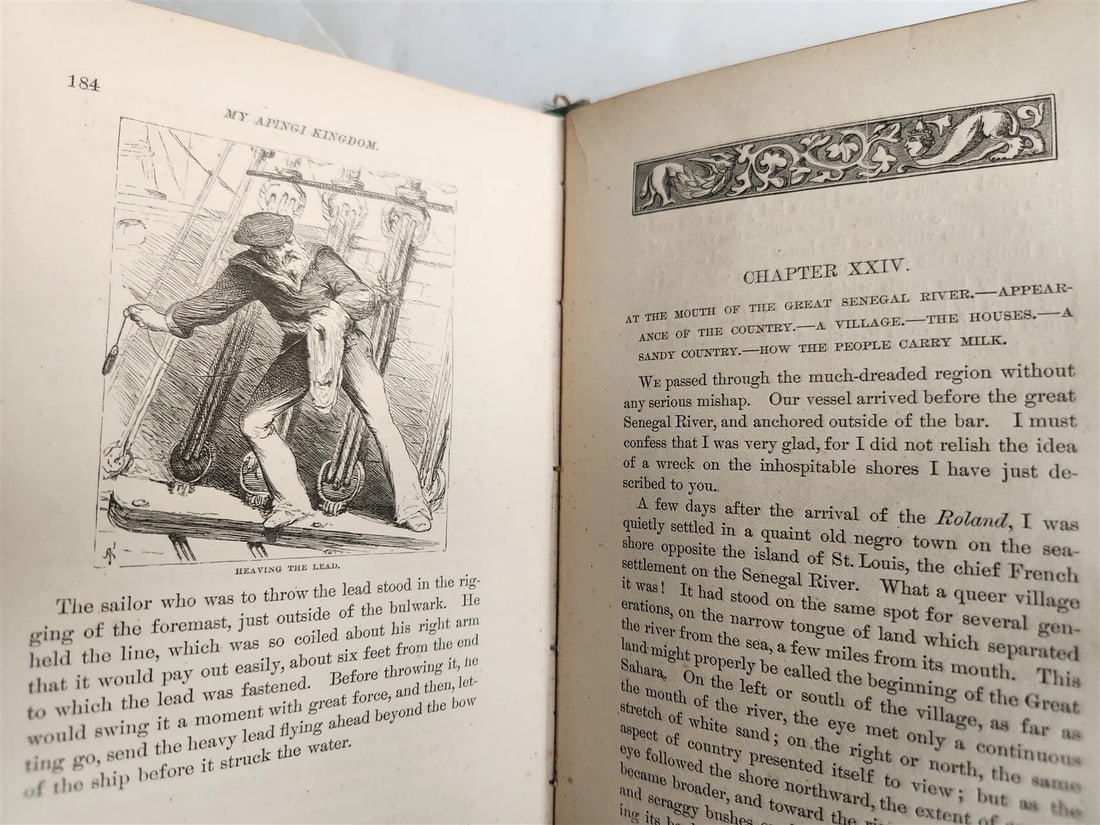 1871 MY APINGI KINGDOM LIFE in GREAT SAHARA PAUL DU CHAILLU antique ILLUSTRATED - 9