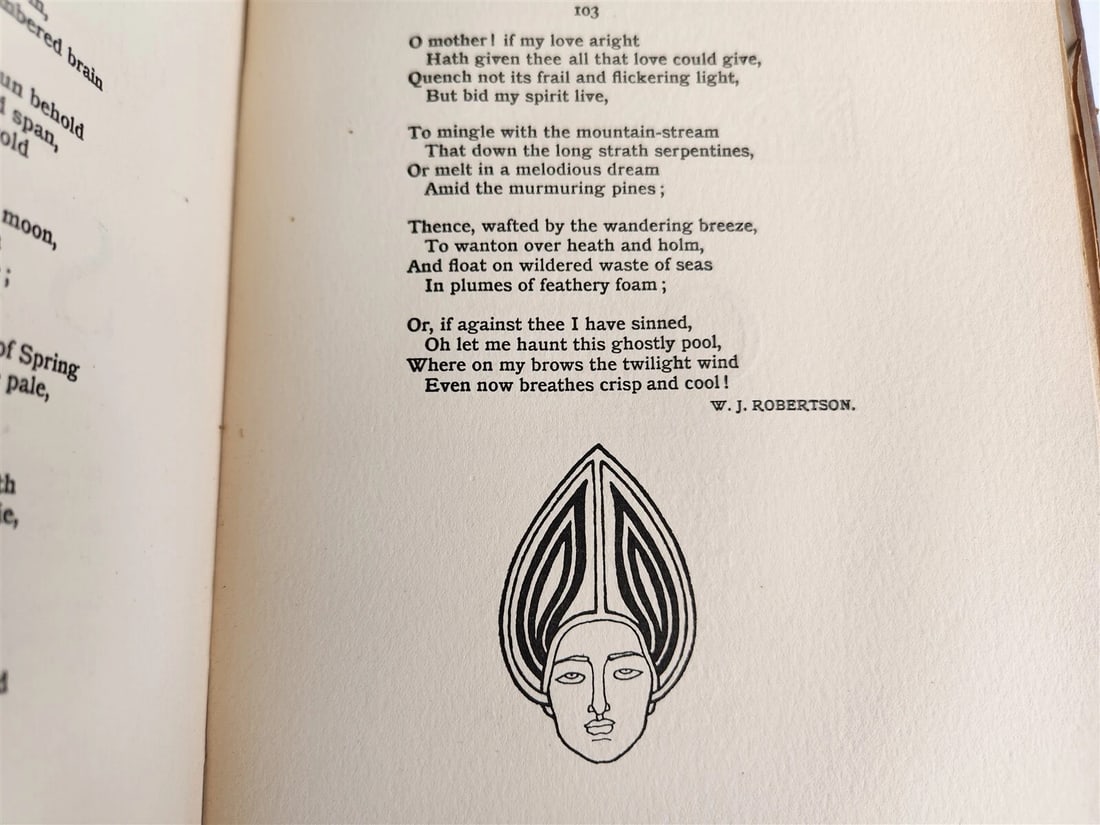 1896 EVERGREEN NORTHERN SEASONAL BOOK OF SUMMER antique ARTS & CRAFTS ILLUSTR. - 14