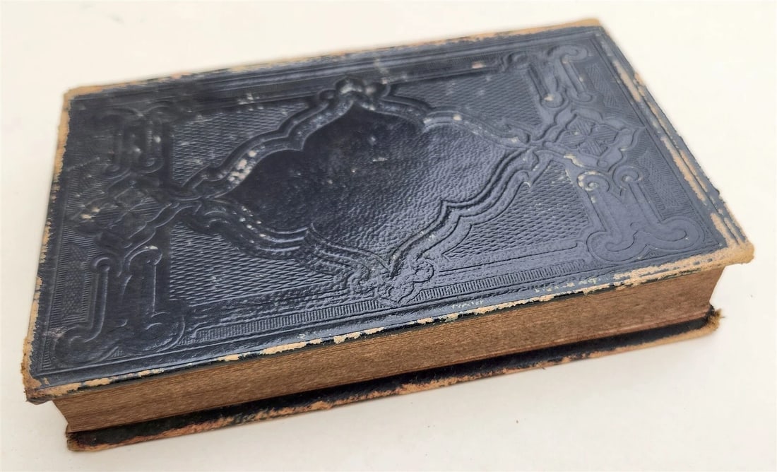 1866 BIBLE in FRENCH antique AMERICANA POST-CIVIL WAR New York - 5