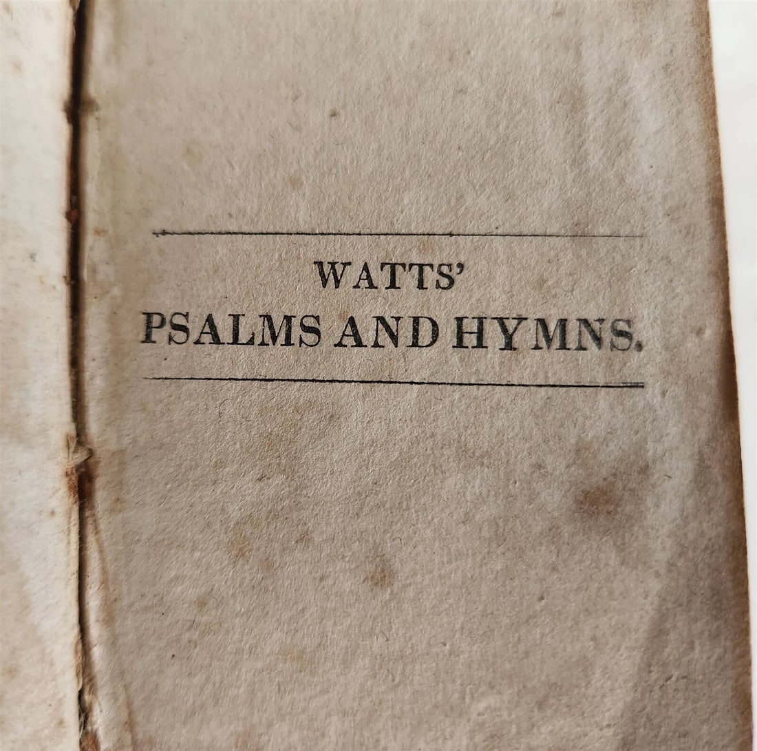 1816 PSALMS of DAVID in ENGLISH by I. WATTS antique NEW YORK AMERICANA - 3