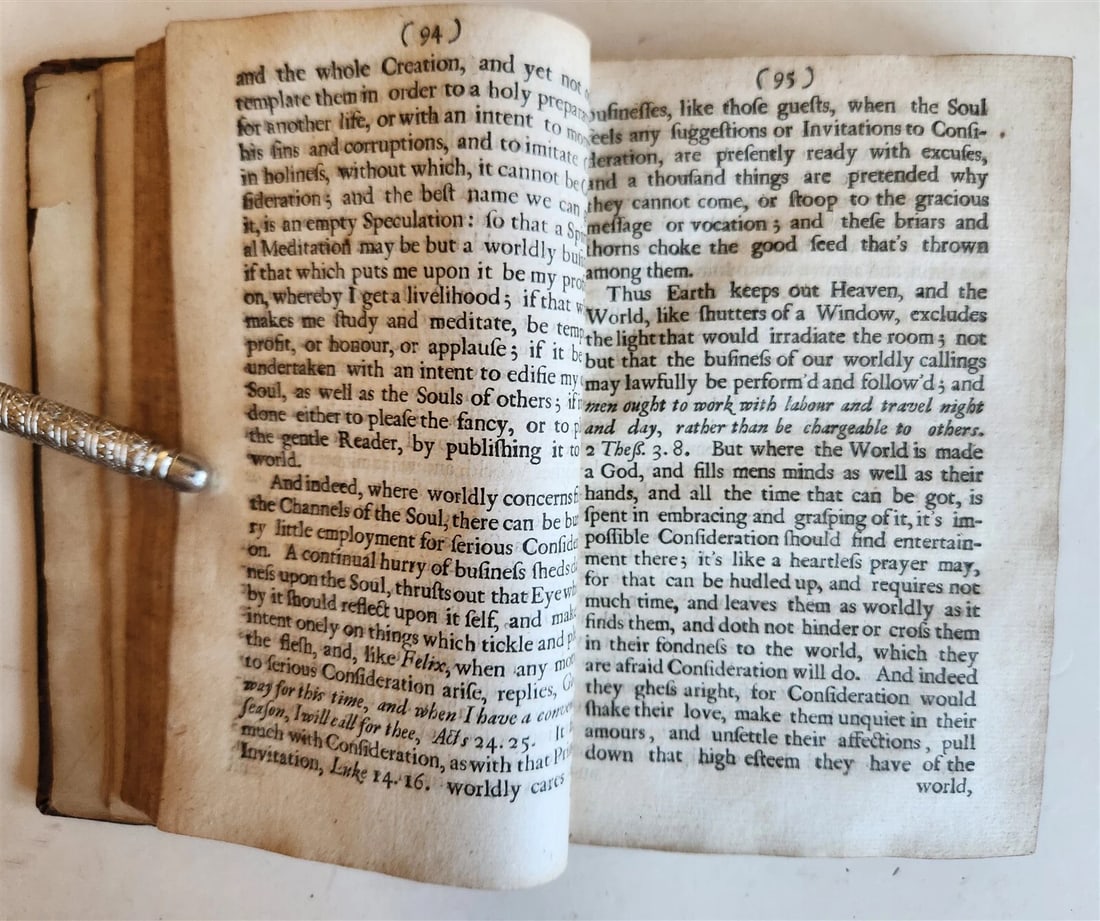 1678 GREAT LAW of CONSIDERATION by Anthony Horneck antique - 4