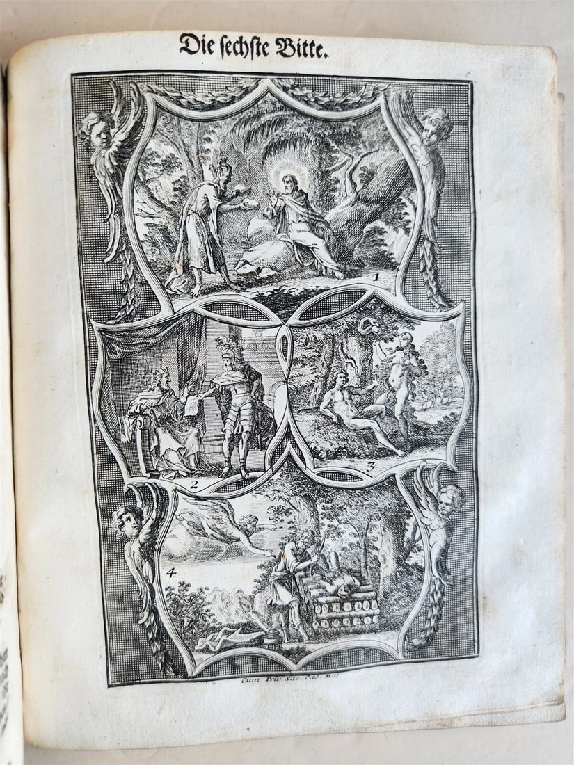 18th century ILLUSTRATED CATECHISM antique - 10