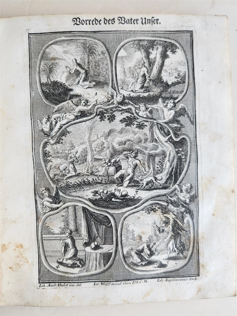 18th century ILLUSTRATED CATECHISM antique - 16