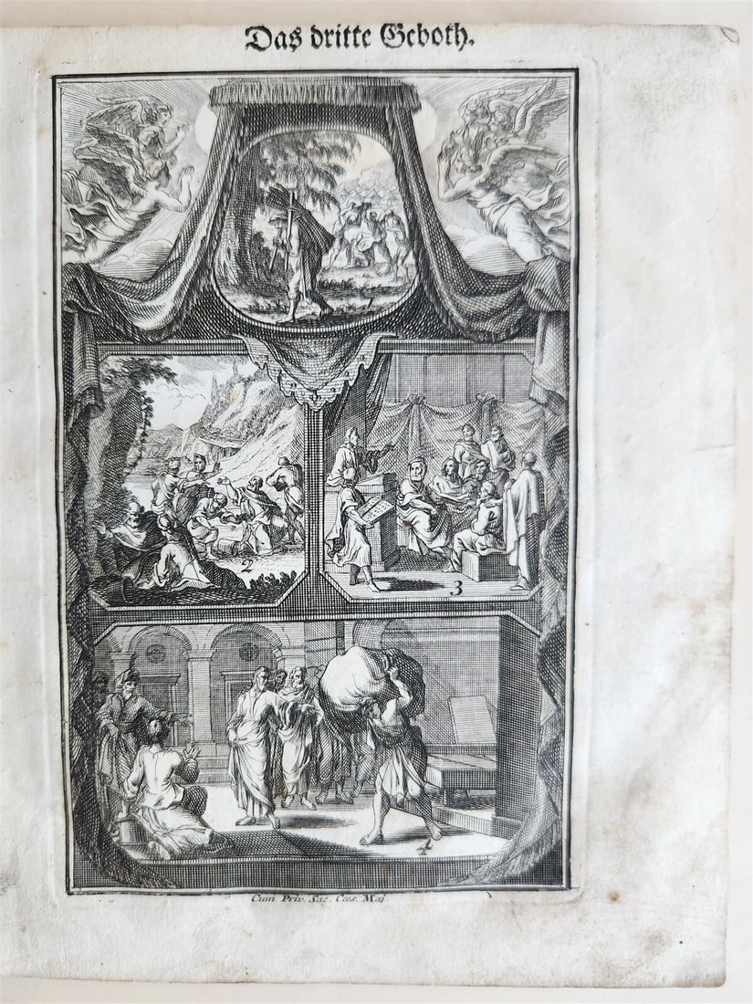 18th century ILLUSTRATED CATECHISM antique - 6