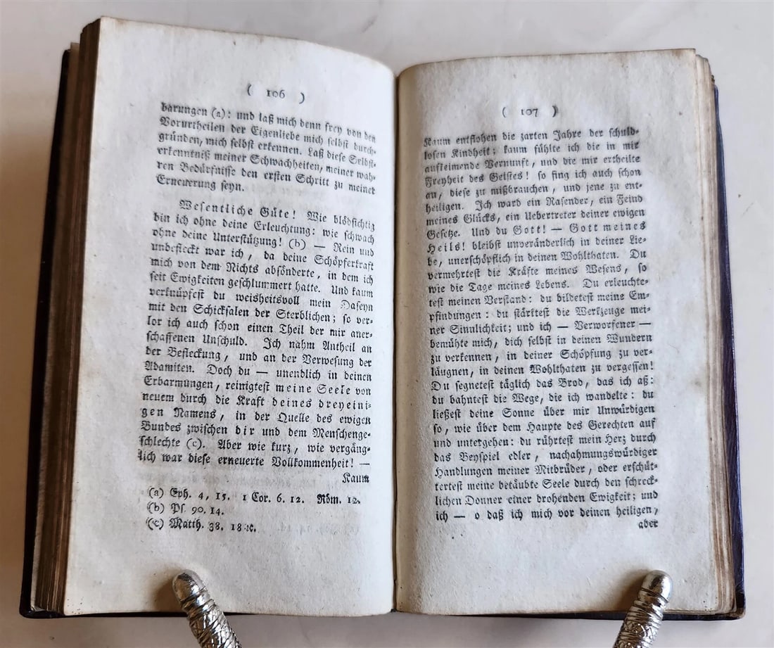 1798 THEOLOGY by Eckartshausen in GERMAN ILLUSTRATED antique DECORATIVE BINDING - 5