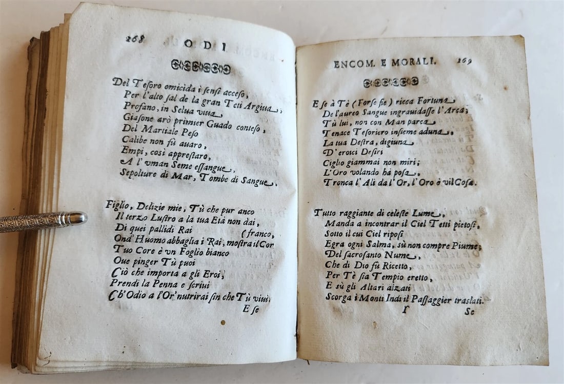 1635 POETRY in ITALIAN antique VELLUM BINDING - 10