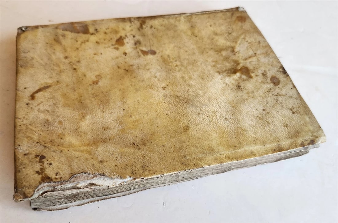 1635 POETRY in ITALIAN antique VELLUM BINDING - 12