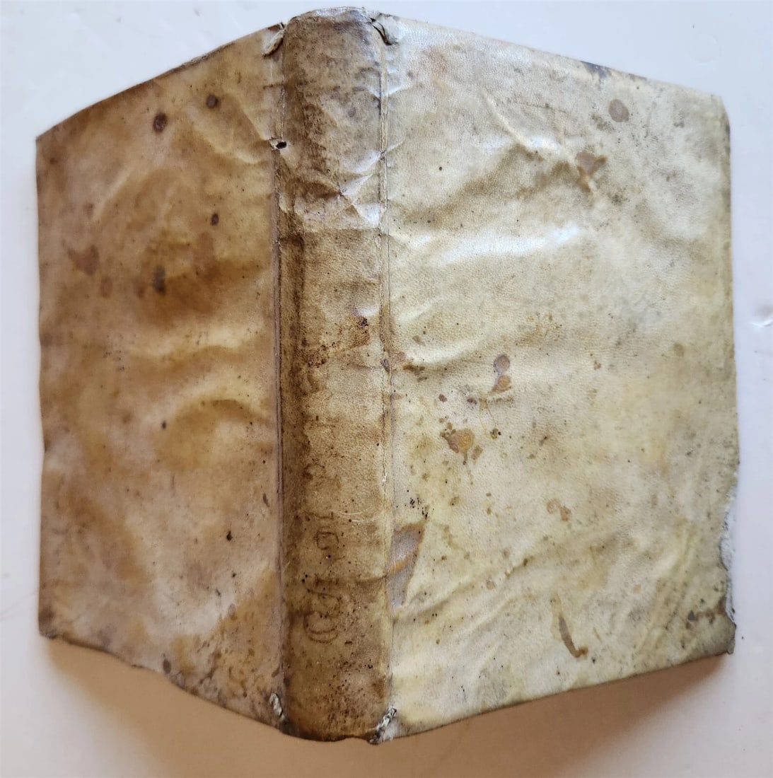 1635 POETRY in ITALIAN antique VELLUM BINDING - 2