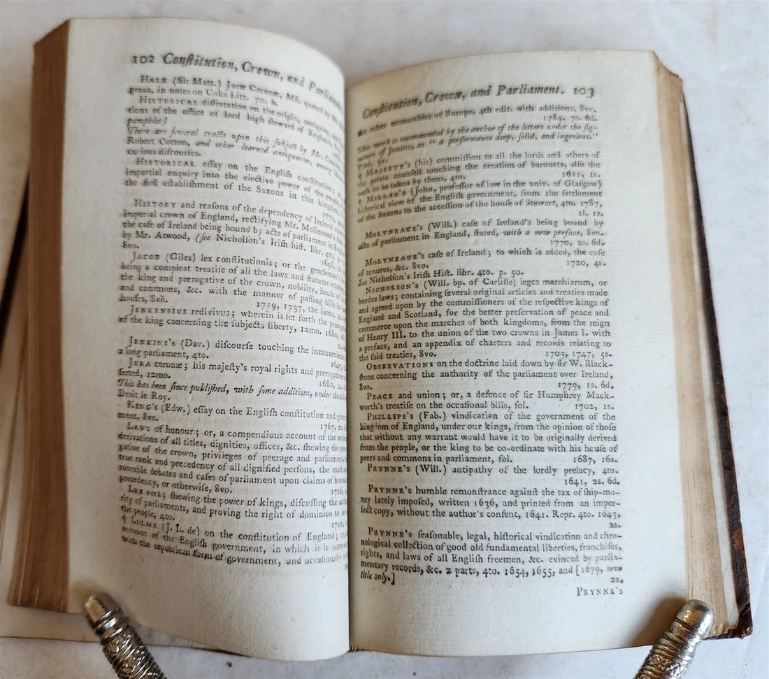 1788 CATALOG of ENGLISH LAW BOOKS antique RARE - 4