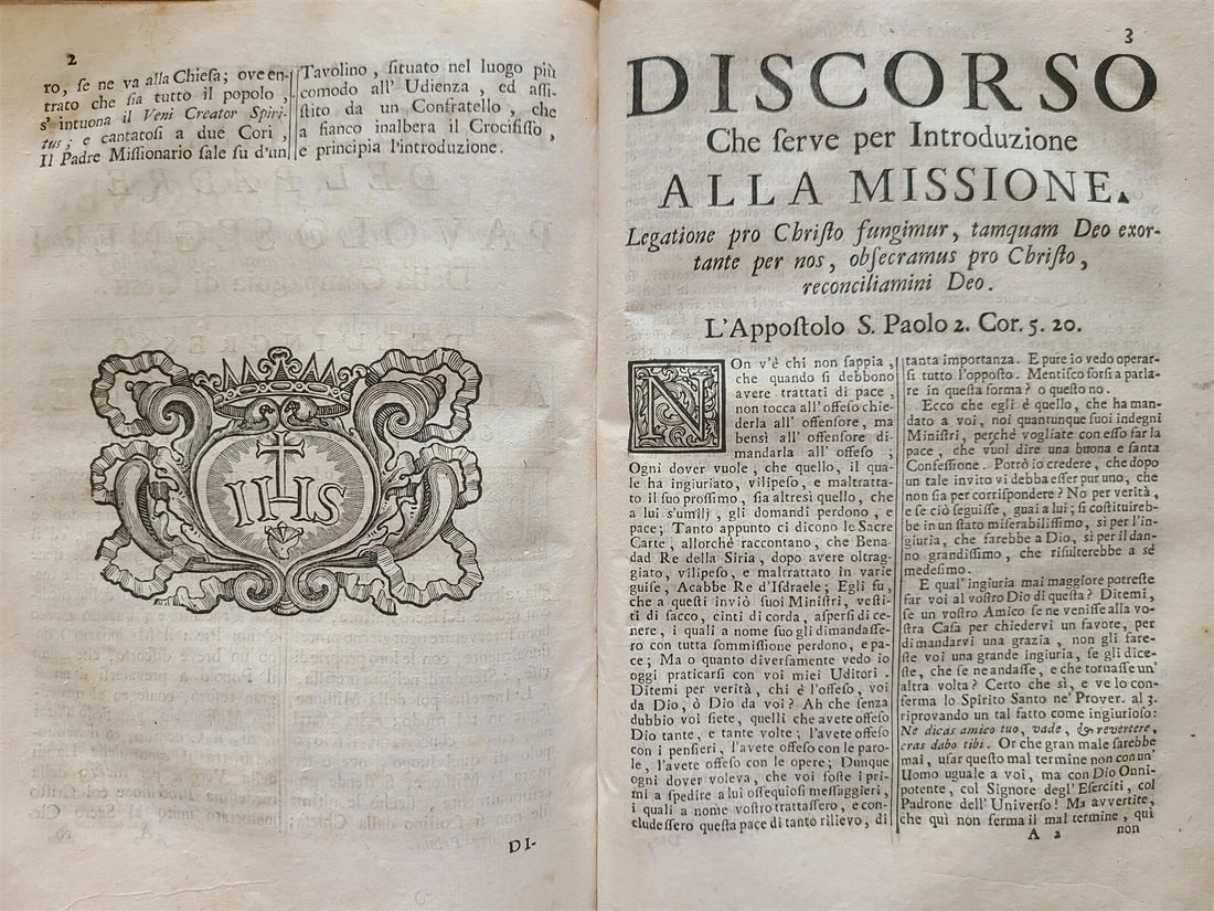 1765 QUARESIMALE DEL PADRE PAOLO SEGNERI antique VELLUM BOUND in Italian - 15