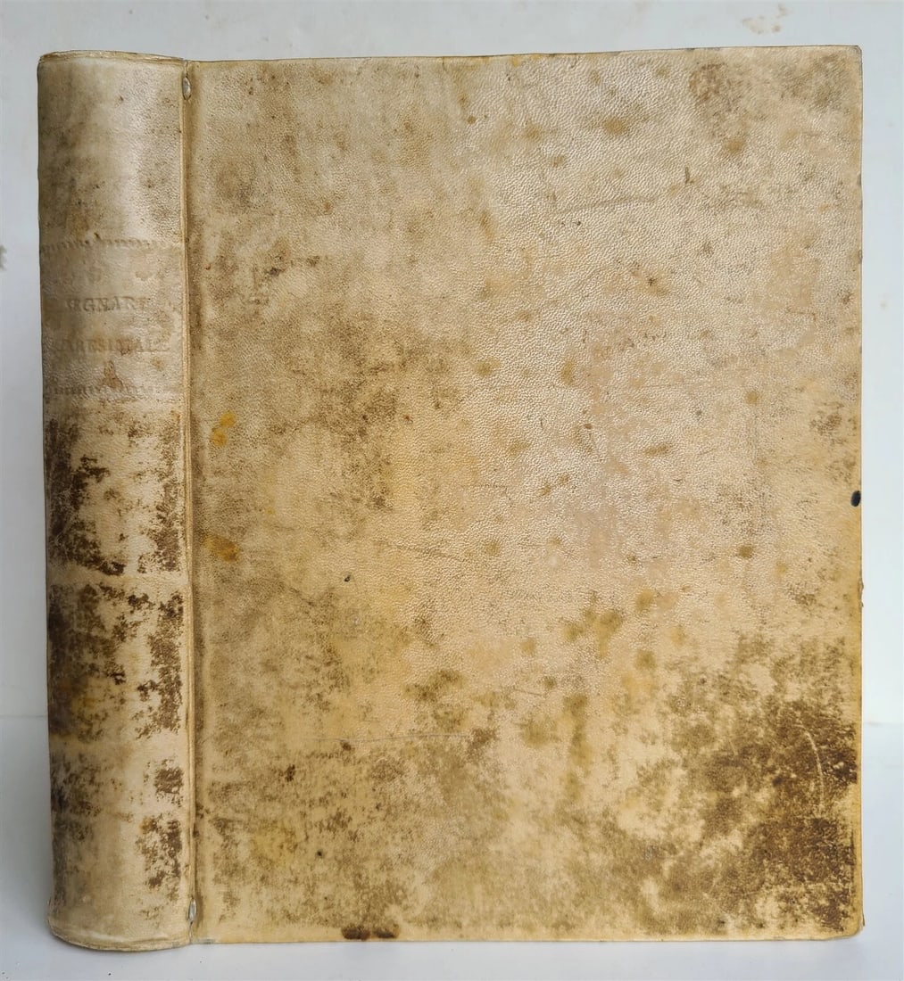 1765 QUARESIMALE DEL PADRE PAOLO SEGNERI antique VELLUM BOUND in Italian - 2