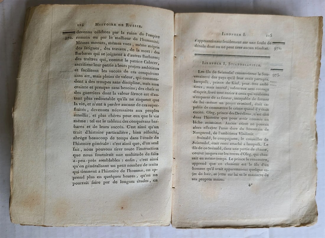 1800 HISTORY of RUSSIA 8 VOLUMES in FRENCH antique 18th CENTURY - 3