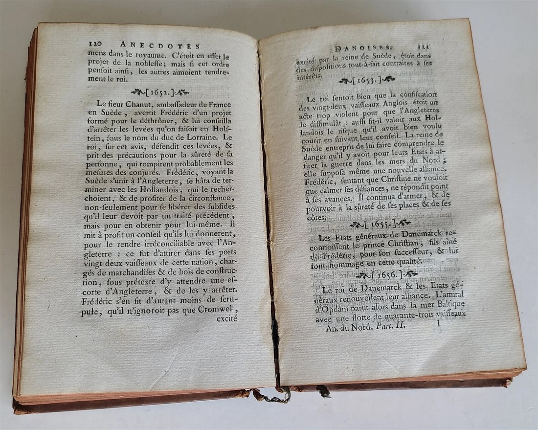 1770 ANECDOTES DU NORD antique FRENCH HISTORY of Sweden Denmark Poland & Russia - 5