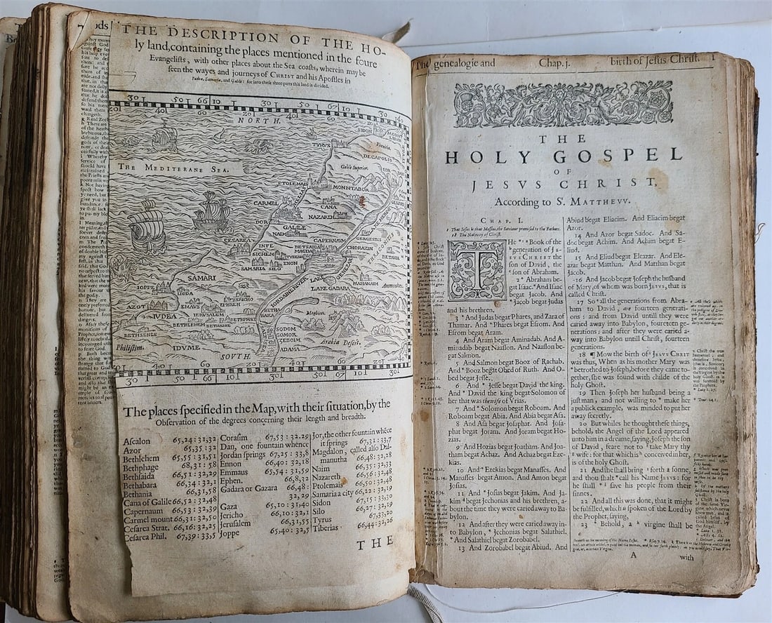 1640 BIBLE in ENGLISH FOLIO by Thomas Stafford antique OLD & NEW TESTAMENT - 10