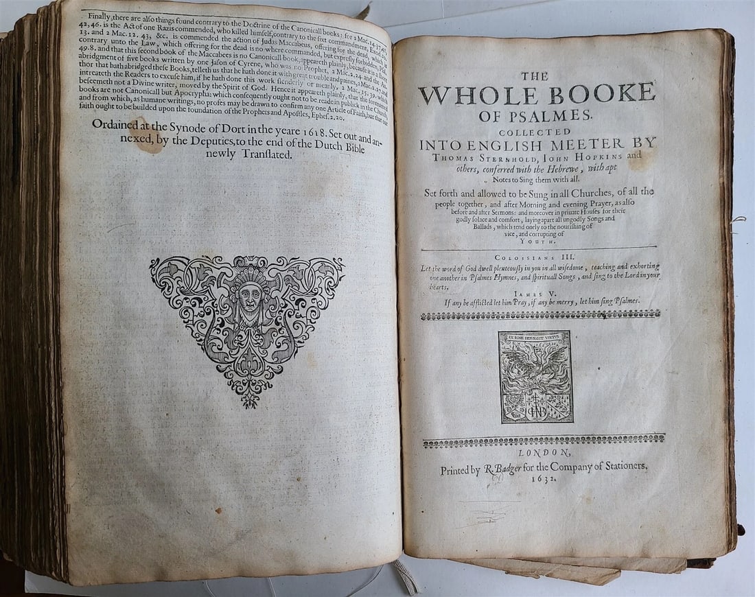 1640 BIBLE in ENGLISH FOLIO by Thomas Stafford antique OLD & NEW TESTAMENT - 13