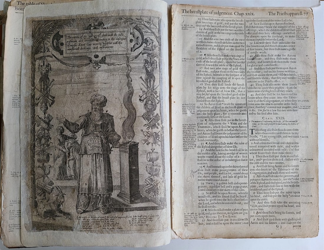 1640 BIBLE in ENGLISH FOLIO by Thomas Stafford antique OLD & NEW TESTAMENT - 3