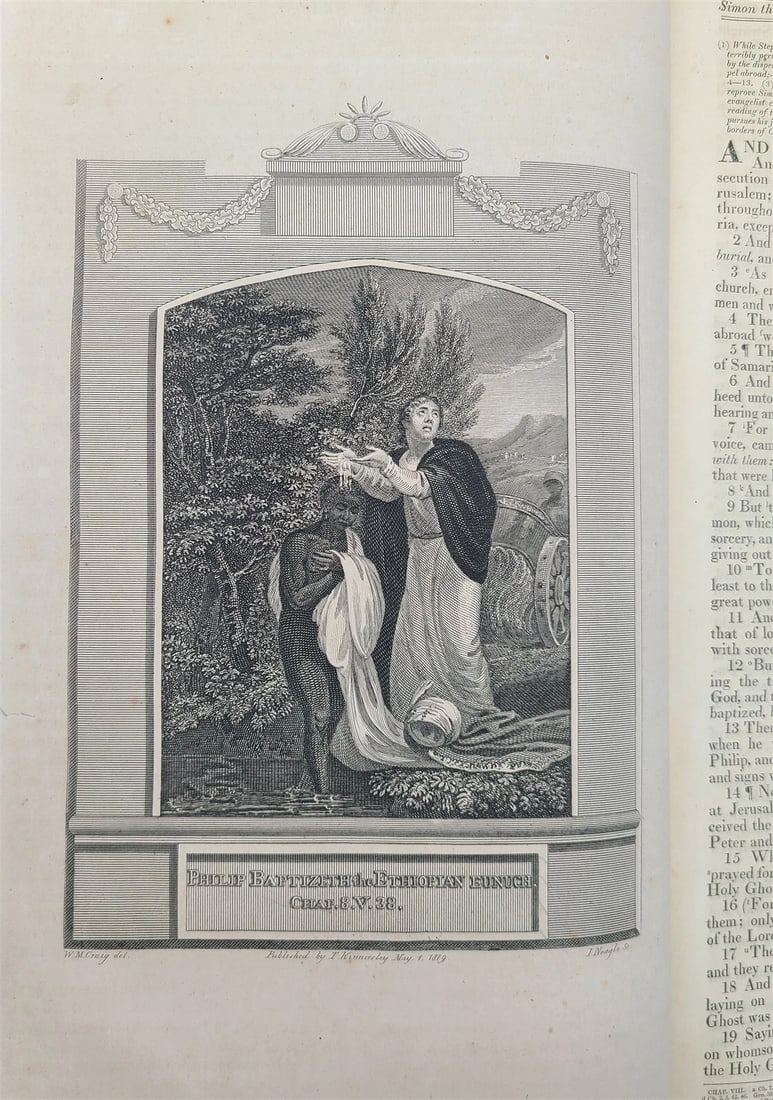 1820 JOHN BROWN BIBLE ENGLISH Self-Interpreting antique FOLIO AMERICANA NEW YORK - 11
