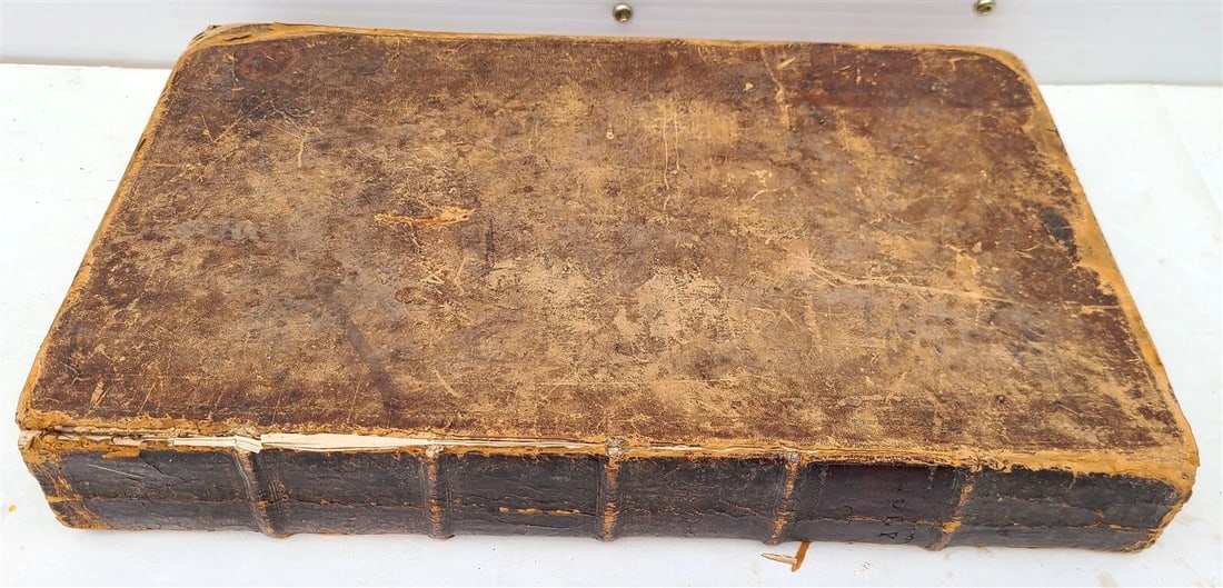 1820 JOHN BROWN BIBLE ENGLISH Self-Interpreting antique FOLIO AMERICANA NEW YORK - 2
