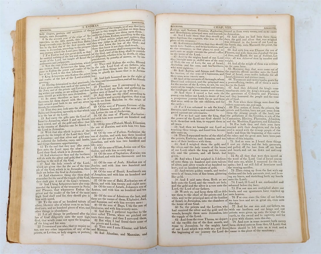 1820 JOHN BROWN BIBLE ENGLISH Self-Interpreting antique FOLIO AMERICANA NEW YORK - 5