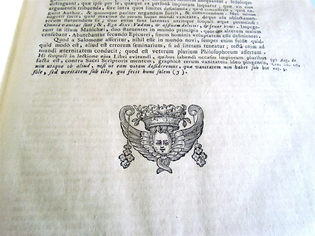 1733 BIBLE OLD TESTAMENT COMMENTARY by CALMET VELLUM FOLIO antique - 5