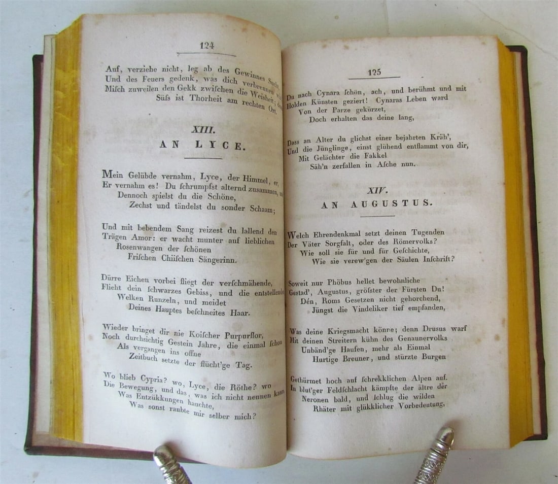 1830 HORACE in GERMAN antique Quintus Horatius Flaccus POETRY - 3