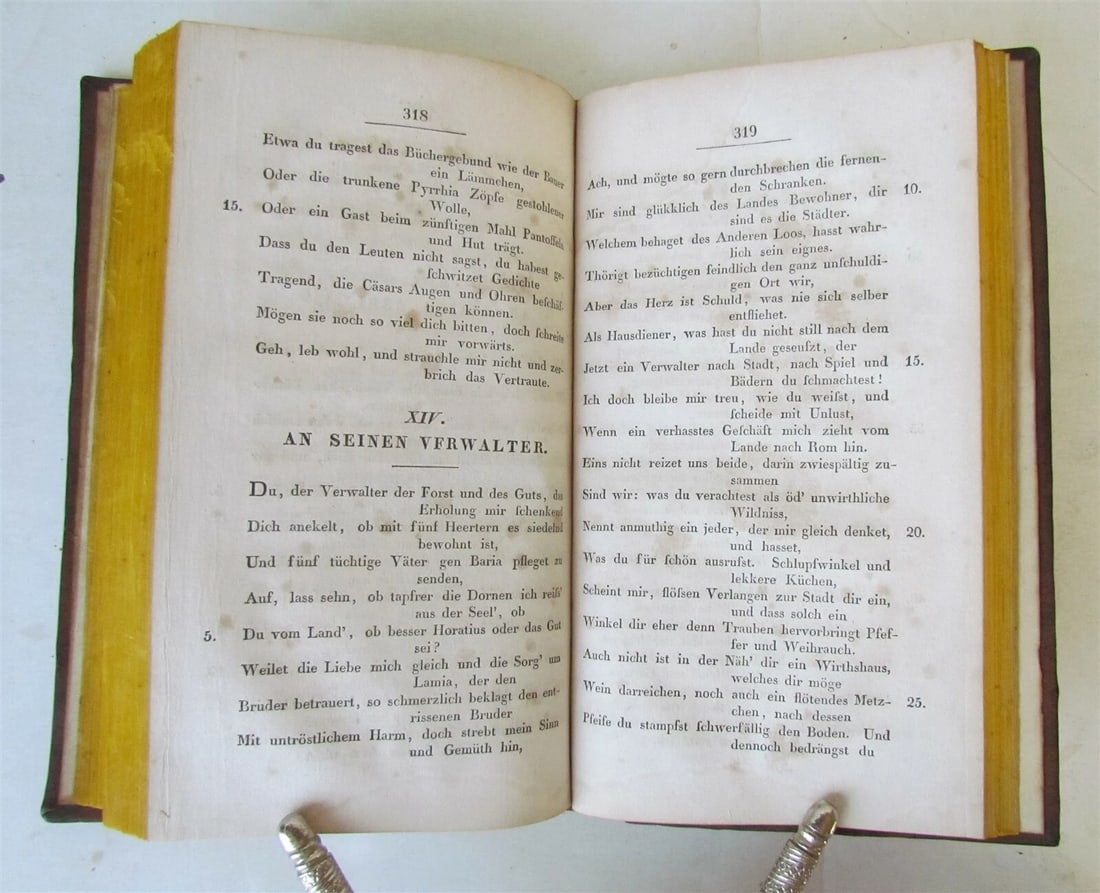 1830 HORACE in GERMAN antique Quintus Horatius Flaccus POETRY - 4