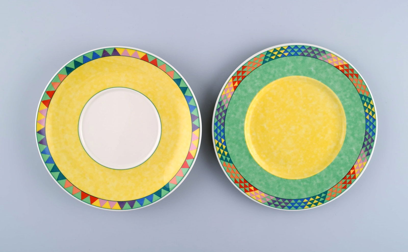 Gallo Design, Germany. Pamplona coffee service for five people. Colorful decoration. Late 20th - 5