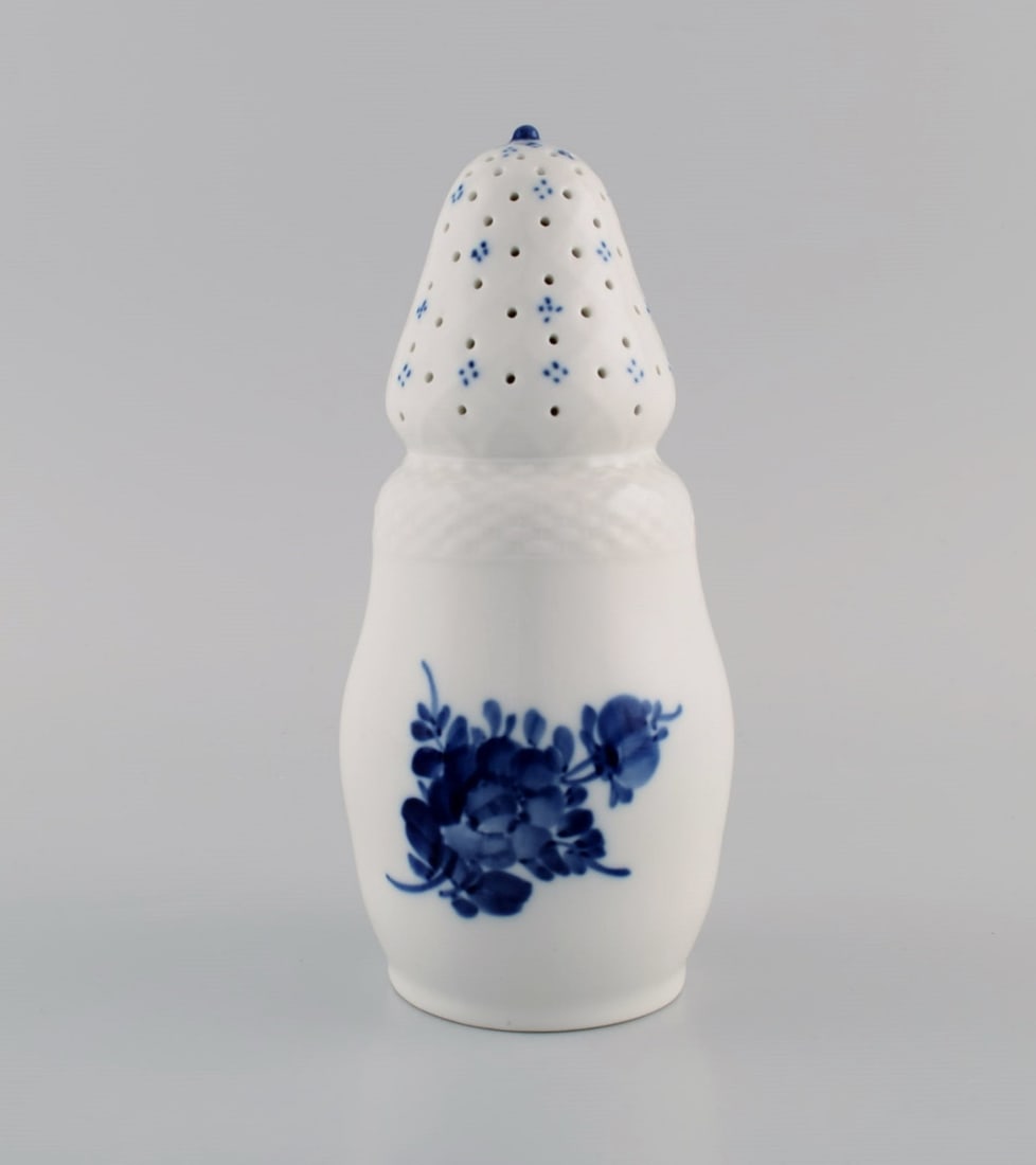 Royal Copenhagen Blue Flower Braided sugar castor. Model number 10/8222. Dated 1967. - 2